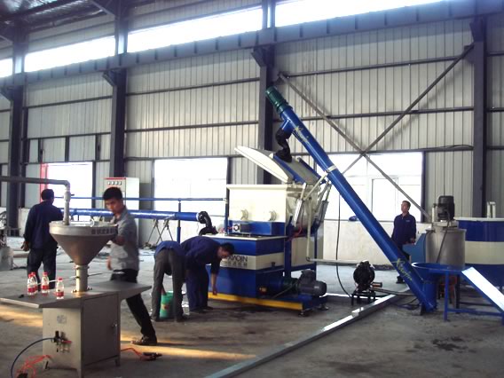 Our new process cement glue stirring and delivery system at Xuzhou
