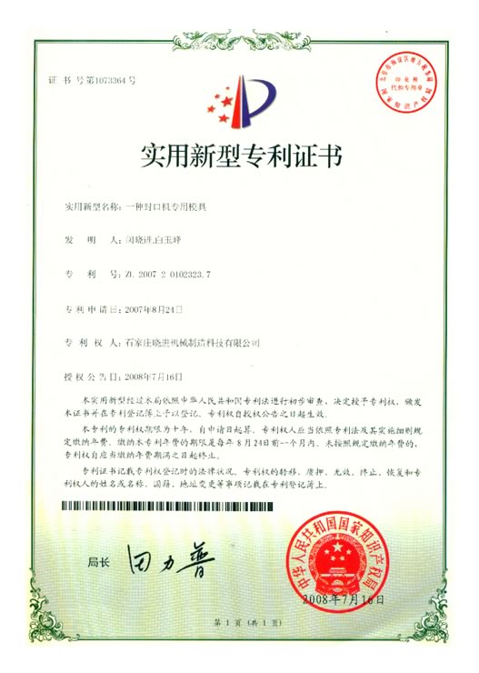 Patent certificate4
